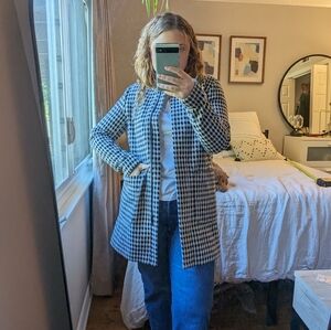 Loft Checkered Coat Wool Blend